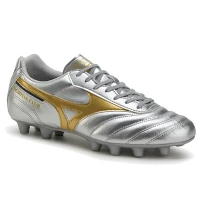 Abbildung von Mizuno Morelia II CLUB Fußballschuh Nocken, Herren, Größe: 41, Galaxy silver/gold Schuhe