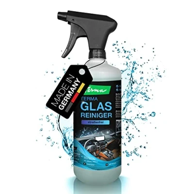 Abbildung von Terma Auto Glasreiniger 1L Profiqualität Made in Germany für streifenfreie Scheiben mit Tiefenwirkung, Scheibenreiniger Langzeitwirkung extra stark Auto, Motorrad, Roller uvm.