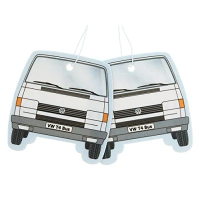 Abbildung von BRISA VW Collection Volkswagen Luft Erfrischer Duft Spender Baum im T4 Bus Motiv (Pina Colada/Weiß/2ER Set)