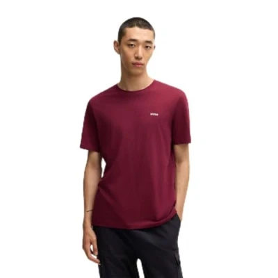 Abbildung von HUGO DERO Tshirt basic, Herren, Größe: Medium, Dark pink