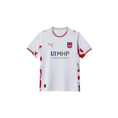 Abbildung von Puma FC Heidenheim 25/26 Ausweichtrikot Teenager Für Kinder Mit Plain White/Cool Light Gray Größe: 15 16Y