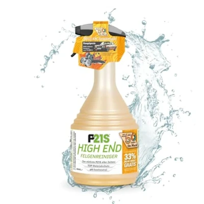 Abbildung von DR. WACK P21S HIGH END Felgenreiniger 1000 ml Felgen Spray mit Gel Formel &amp; Wirkindikator Schnelle schonende Reinigung pH hautneutral biologisch abbaubar Hochwertige Autopflege