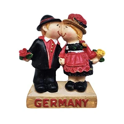 Abbildung von 3D Deutschland Paar kühlschrankmagnet Tourist Reise Souvenirs handgemachte Harz Handwerk magnetische Aufkleber Home küche Dekoration Sammlung Geschenk