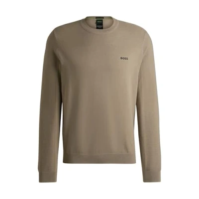 Abbildung von BOSS Momentum Strickpullover, Herren, Größe: XXL, Beige