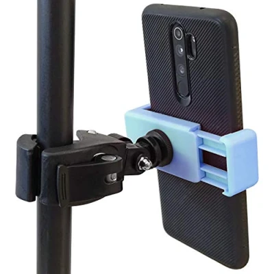 Abbildung von keepdrum PH01 BL Blau Smartphone Halterung Handyhalter für Stative