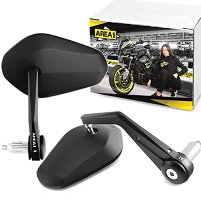 Abbildung von Universal Motorrad Spiegel Lenkerendenspiegel CNC kompatibel mit (V47)