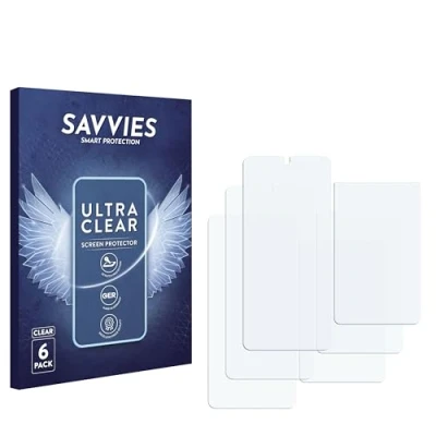 Abbildung von Savvies 6 Stück Schutzfolie für Xiaomi Poco X4 Pro 5G (Display+Rückseite) Displayschutz Folie Ultra Transparent