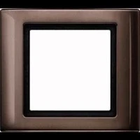 Abbildung von Merten 400115 AQUADESIGN Rahmen, 1fach, dunkelbrasil