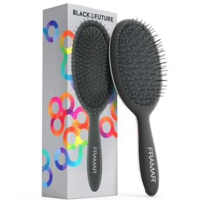 Abbildung von FRAMAR Schwarz Haarbürste Ohne Ziepen Haarbürsten Für Langes Haar, Damen, Wet Hair Brush, Entwirrbürste Lange Haare, Detangler Bürste, Locken Bürste Mädchen, Hairbrush