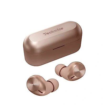 Abbildung von Technics EAH AZ40M2EN Kabellose Ohrhörer mit Noise Cancelling, Multipoint Bluetooth 3 Geräte, Bequemer In Ear Kopfhörer Integriertem Mikrofon, Roségold