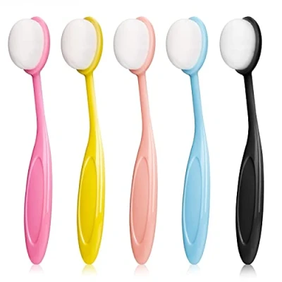 Abbildung von Aoliandatong Craft Tintenpinsel,5 Stück Bunte pinsel Tintenpinsel Set,Make up Blending Pinsel,Make Oval,Pinsel Set für Basteln und Make up,Geschenk Kinder Frauen(5 Stück)