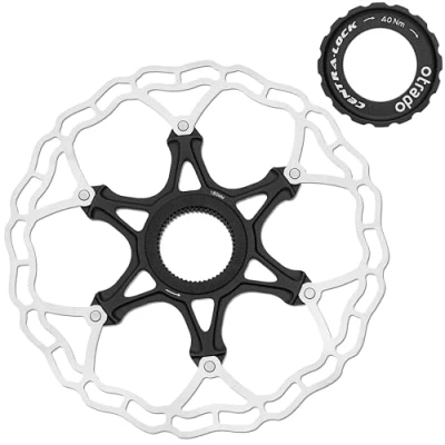 Abbildung von OTRADO Fahrrad Bremsscheibe 180mm kompatibel mit Center Lock von Shimano, Magura, Tektro, Avid, Hayes, SRAM, Formula (180 CL)
