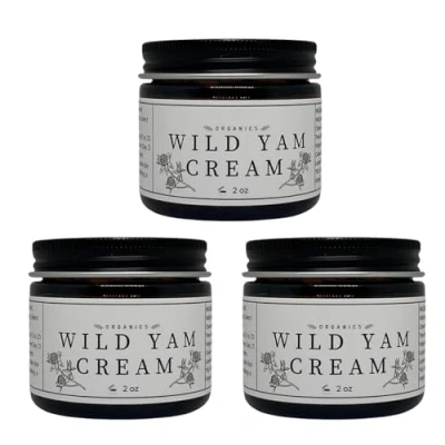 Abbildung von Wild Yam Creme, Creme für Hormonausgleich, Bio Natürliche zum Ausgleichen, Straffende Anti Aging Feuchtigkeitscreme das Gesicht (3PCS)