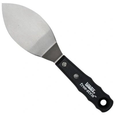 Abbildung von Liquitex 109915 Professional Malmesser mit einer gebürsteten rostfreien Metallklinge für Acrylfarben oder Ölfarben XXL Nr.15