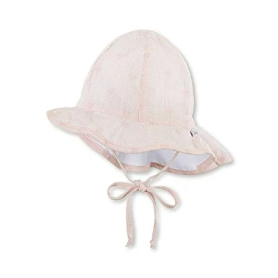 Abbildung von Sterntaler Flapper für Mädchen mit Bindebändern, Nackenschutz und Herz Motiv Alter: 6 9 Monate, Größe: 45, Rosa