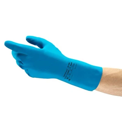 Abbildung von Ansell Unisex 87195 Handschuhe, Blau, 7.5 8 EU