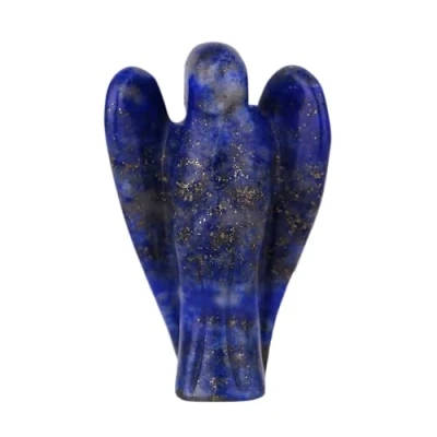 Abbildung von Morella Edelstein Lapislazuli Engel Glücksbringer Schutzengel zum Mitnehmen 3,5 cm in Samtbeutel