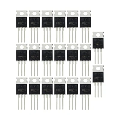 Abbildung von eMagTech IRFZ44N Transistor N Kanal Gleichrichter MOSFET 49A 55V 3 Pin Spannungsregler TO 220 20 Stück