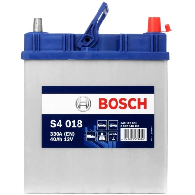Abbildung von BOSCH S4 0 092 S40 180 Batterie 12V 40Ah 330A B00 TOYOTA: Yaris III Schrägheck, Auris Kombi, CHEVROLET: Spark, Matiz