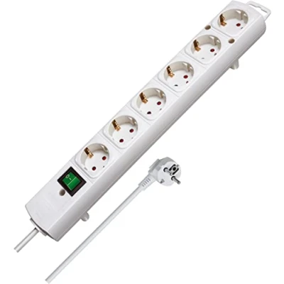 Abbildung von 4er Sparpack Brennenstuhl Comfort Line Steckdosenleiste 6 fach weiß mit Schalter, 1153320 (4)