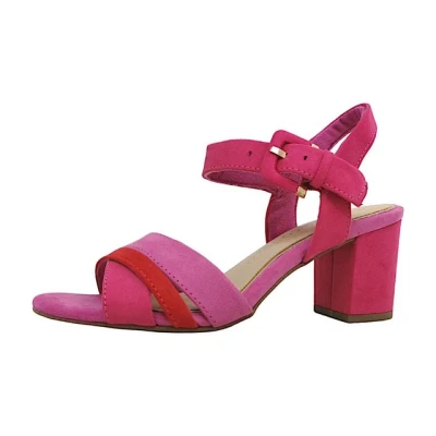 Abbildung von Marco Tozzi Riemensandalette, Damen, Größe: 38, Pink Schuhe