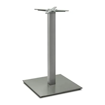 Abbildung von Dublino Stehtischgestell Tischbein Edelstahl Premium PD7594inox/110 INOX Stehtisch Höhe 108 cm 33 kg Bodenplatte 60x60 max. Tischplattengröße 90x90 / Ø 120