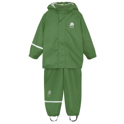 Abbildung von CeLaVi Unisex Basic Rainwear Set solid PU Regenjacke, Elm Green, 80