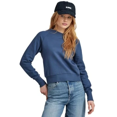 Abbildung von G STAR RAW Women&#039;s Sweats Raglan logo r sw wmn, Blau (rank blue D23461 D427 868), XL