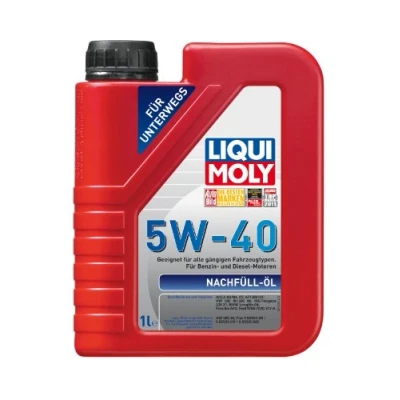 Abbildung von LIQUI MOLY Nachfüll Öl 5W 40 1 L Synthesetechnologie Motoröl Art. Nr.: 1305, farblos