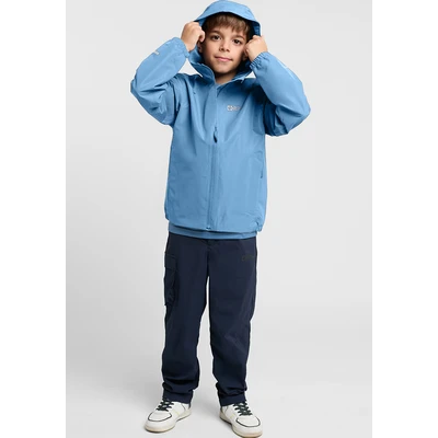 Abbildung von Jack Wolfskin Flaze Regenjacke / wasserabweisende Jacke für Kinder, Größe: 116, Elemental blue