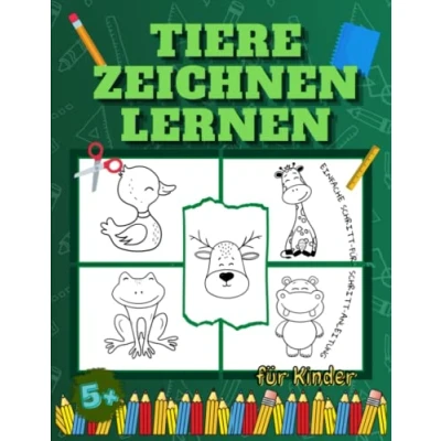 Abbildung von Tiere Zeichnen lernen für Kinder: einfache Techniken und eine Schritt Anleitung zum Erlernen des Zeichnens von Tieren wie ... Tiergesichtern im Alter 59, 912