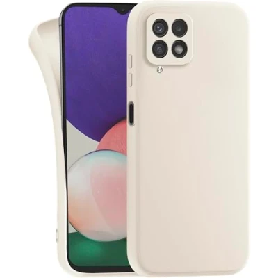 Abbildung von MyGadget Hülle für Samsung Galaxy M53 5G robuste Silikon Schutzhülle TPU Case Slim Silikonhülle Back Cover Kratzfest Handyhülle Matt Beige