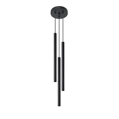 Abbildung von SOLLUX SL.0471 Pendelleuchte PASTELO 3P schwarz Ø20, H:100cm, Fassung G9, dimmbar