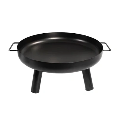 Abbildung von LEMODO Feuerschale für den Garten, Feuerstelle Terrasse oder Balkon, 60 cm, Feuerkorb mit Zwei Griffen und DREI Standbeinen, Fire Pit Outdoor