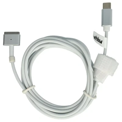 Abbildung von vhbw Adapterkabel USB Typ C auf MagSafe 2 kompatibel mit Apple MacBook Pro 15&quot; (Ende 2012 2017) Notebook, Laptop 170 cm, 65 W, PVC