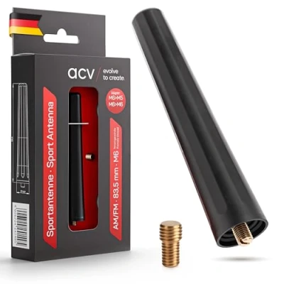 Abbildung von ACV 151000 02 AM/FM Antenne Stab, M5/M6, 85mm Länge
