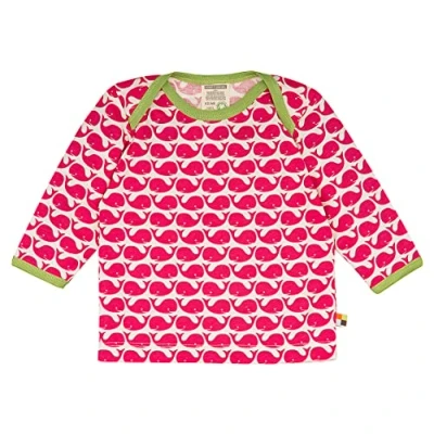 Abbildung von loud + proud Langarmshirt für Kinder, Größe: 98/104, Rosenrot