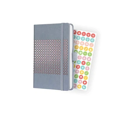 Abbildung von SIGEL J2208 Wochenkalender Jolie 2022 ca. A6 grau Hardcover 174 Seiten mit fröhlichem Kalendarium, vielen Infos und praktischen Stickern FSC zertifiziert Terminplaner