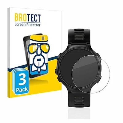 Abbildung von BROTECT Schutzglas für Garmin Forerunner 735XT (3 Stück) Schutzfolie Panzer Folie Glas [Extrem Kratzfest 9H, Anti Fingerprint, Ultra Transparent]