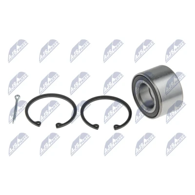 Abbildung von NTY KLP DW 010 Radlagersatz Vorderachse, Vorderachse links, rechts 64 OPEL: Astra F CC, Vectra A Limousine, Kadett E CHEVROLET: Spark