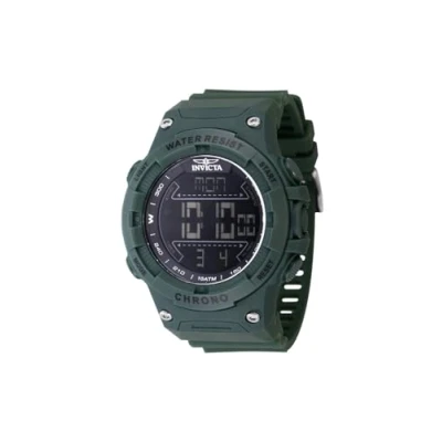 Abbildung von Invicta Herren Digital Quarz Uhr mit Harz Armband 47525