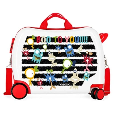 Abbildung von Movom Happy Time Kinder Koffer Mehrfarbig 50x38x20 cms Hartschalen ABS Kombinationsschloss 34L 2,1Kgs 4 Räder Handgepäck