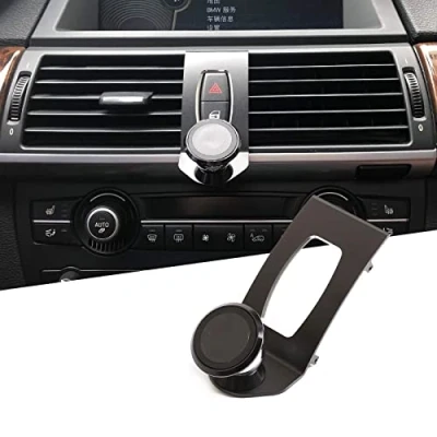 Abbildung von Aluminium Legierung Handyhalterung Auto Mittelkonsole Lüftungsschlitz Handy Halterung Trim für BMW X5 E70 2007 2013 X6 E71 2008