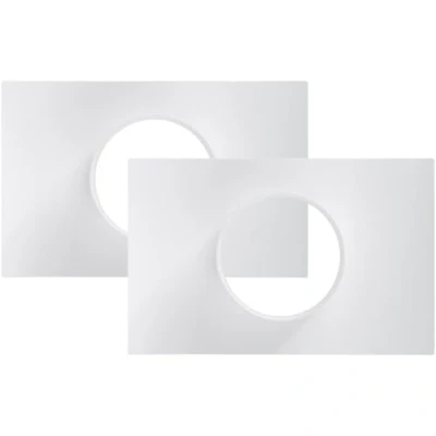Abbildung von Vent Systems Ø100 mm 2 Stück Lüftungskanalverbinder Flansch gerade Lüftungsrohr Kunststoff Kanalverbinder Platte für Kühlung Heizung Lüftungssystem HVAC 10 cm