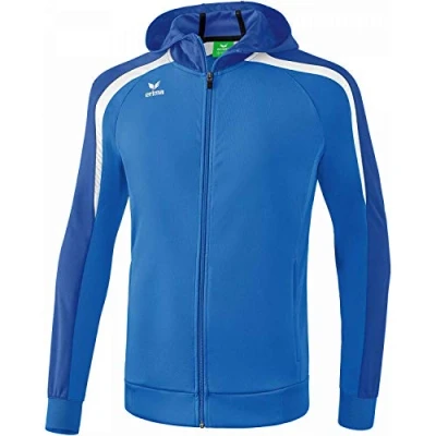 Abbildung von ERIMA Kinder Jacke Liga 2.0 Trainingsjacke mit Kapuze, new royal/true blue/weiß, 128, 1071842