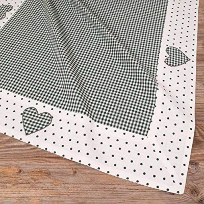 Abbildung von matches21 HOME &amp; HOBBY Tischdecke Mitteldecken LISE Landhaus 70x70 2 Farben (1 tlg)