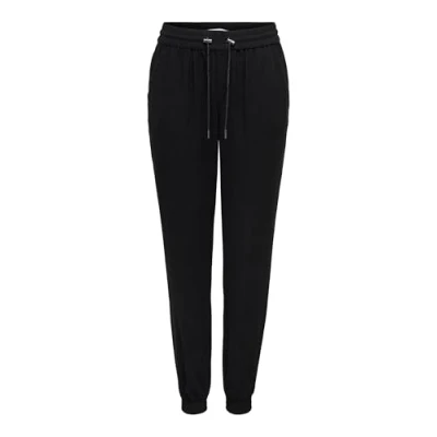 Abbildung von ONLY Damen Elegante Business Stoffhose Loose Fit Poptrash Paperback Pants Elastischer Tunnelzug ONLKELDA