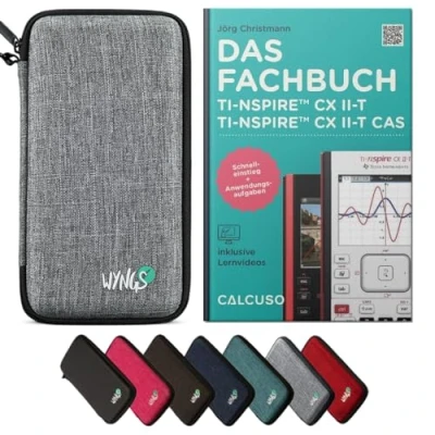 Abbildung von CALCUSO Zubehör Standardpaket Hellgrau kompatibel für Grafikrechner TI Nspire CX II T/CX T CAS