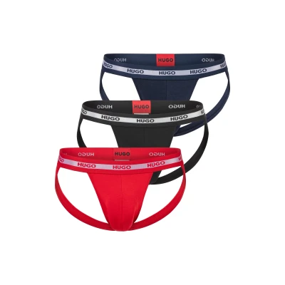 Abbildung von HUGO Jockstrap Planet 3 PACK Slip, Herren, Größe: XXL, Open miscellaneous