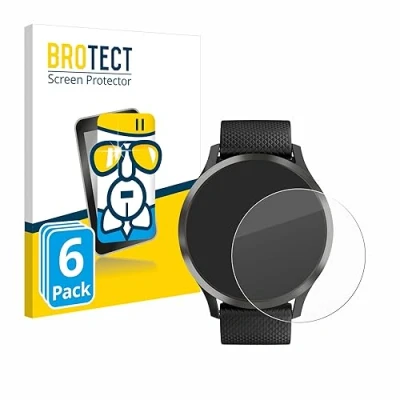 Abbildung von BROTECT Schutzglas für Garmin vivomove HR (6 Stück) Schutzfolie Panzer Folie Glas [Extrem Kratzfest 9H, Anti Fingerprint, Ultra Transparent]